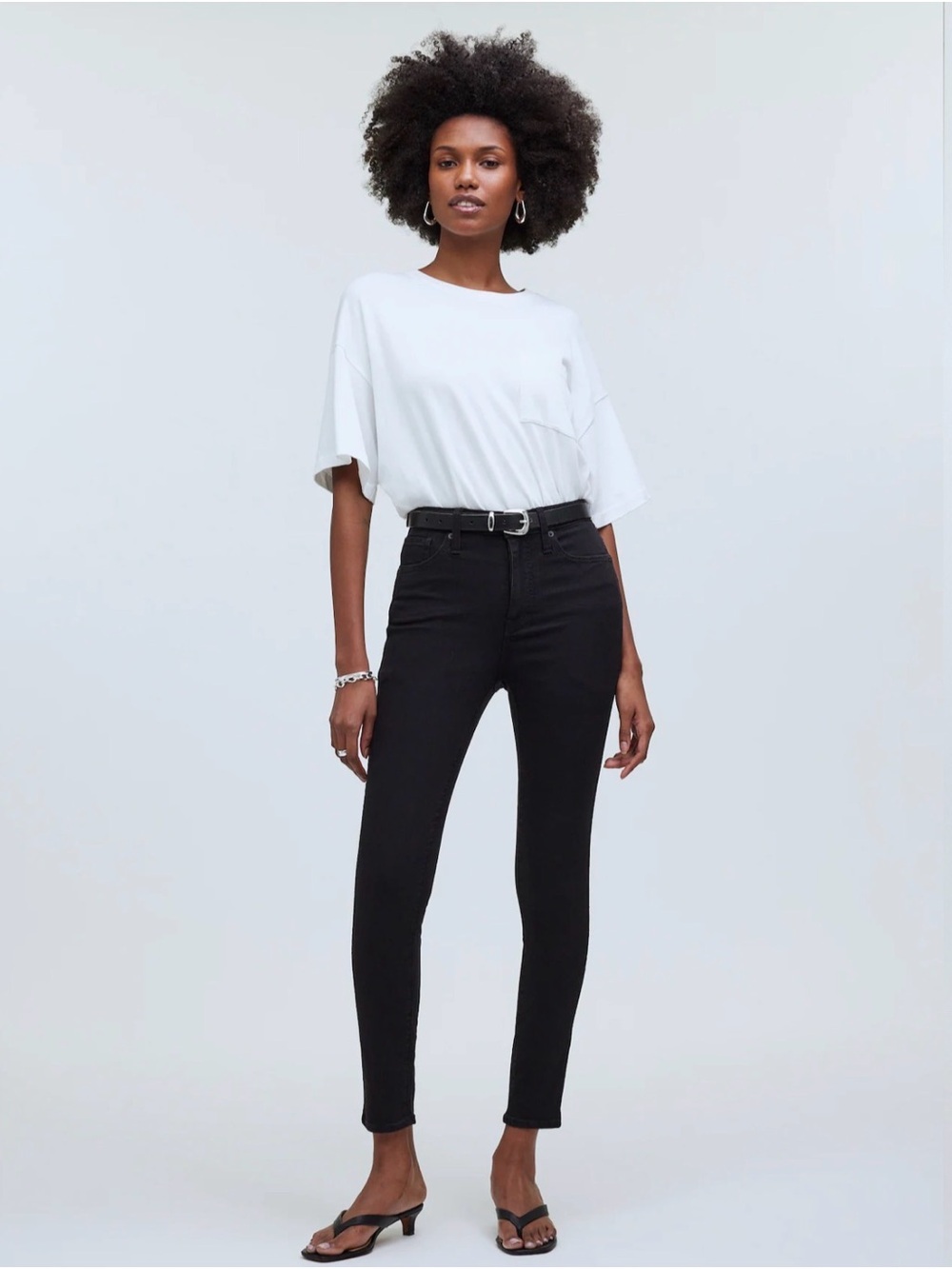 Madewell 10” High-Rise Black Skinny Jeans for Women